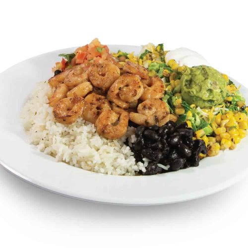 Wahoos Shrimp Bowl Loaded